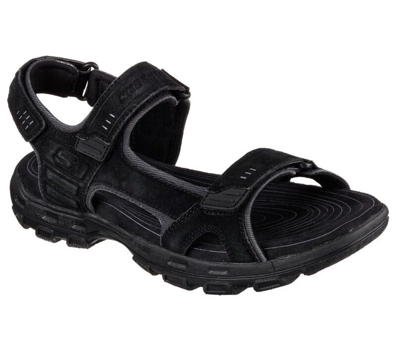 Skechers Relaxed Fit: Gander - Alec - Mens Sandals Black [AU-NJ6254]